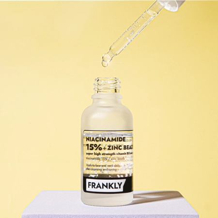 Frankly - Niacinamide 15% Zinc Beads Serum - Ser pentru imperfecțiuni cu Niacinamide 15% și Zinc - 30ml