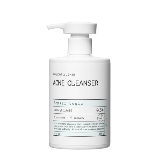 Logically, Skin - Acne Cleanser - Gel de curățare pentru față și corp cu acid salicilic - 300ml