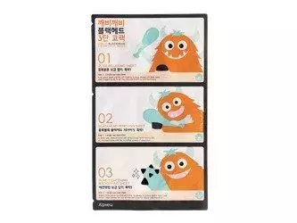 A'pieu - Goblin Blackhead 3-Step Nose Pack - Plasturi de curățare pentru nas - 6,2 g