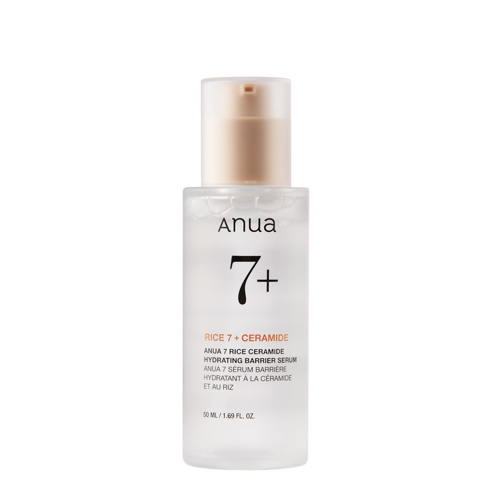 Anua – Rice 7 Ceramide Hydrating Barrier Serum – Ser iluminator cu orez – 50 ml