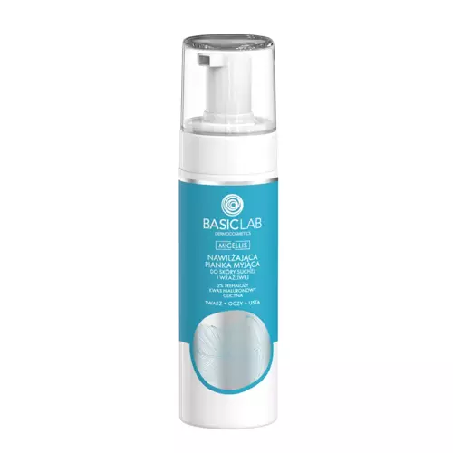 BasicLab - Micellis - Spumă demachiantă hidratantă pentru pielea uscată și sensibilă - 150ml