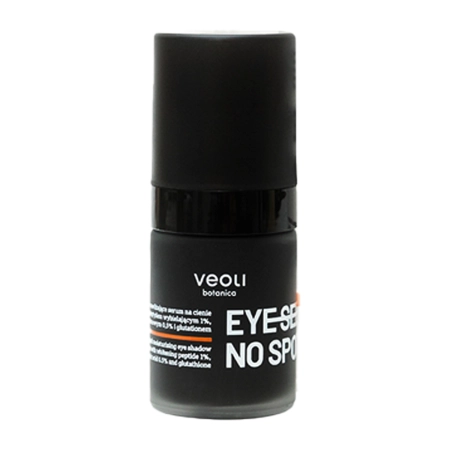 Veoli Botanica – Eye See No Spots – Ser iluminator și hidratant pentru cearcăne cu peptidă cu efect de depigmentare – 15ml
