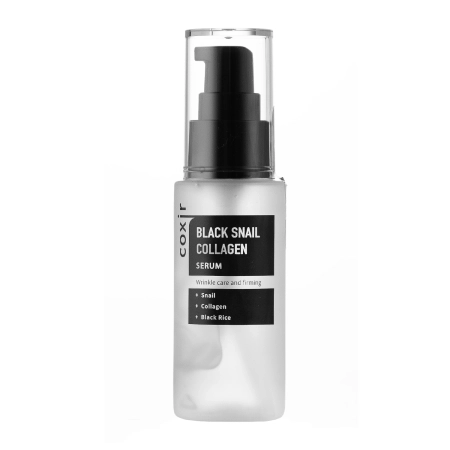 Coxir - Black Snail Collagen Serum - Ser facial antirid cu mucus de melc - 50ml