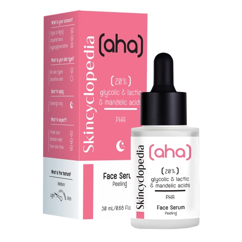 Skincyclopedia - Face Serum 20% AHA + PHA - Ser de față exfoliant - 30ml