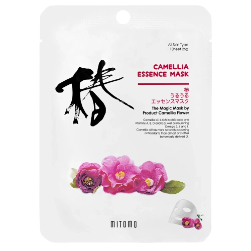 Mitomo - Camellia Essence Mask - Mască cu extract de camelie - 1 buc./25 g