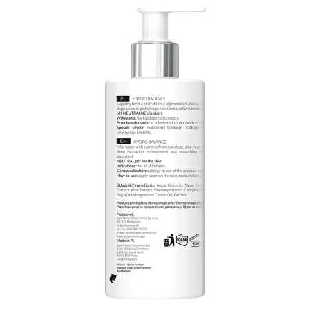 Apis - Professional - Hydro Balance - Moisturizing Toner with Sea Algae - Toner hidratant cu alge marine - 500ml