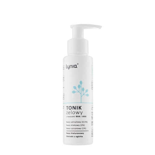 Lynia - Gel tonic cu acizi AHA și BHA - 100ml