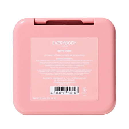 Everybody London - Fard de obraz satinat - Berry Rose - 4,2 g