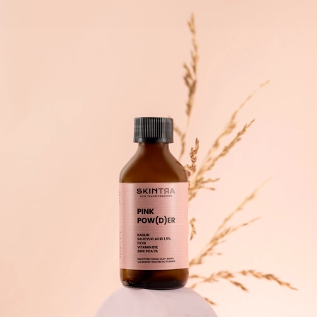 SkinTra - Pink Pow(d)er - Pudră multifuncțională de curățare și enzimatică pe bază de argilă - 40g