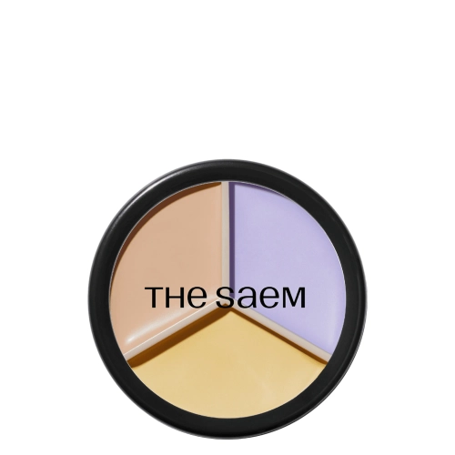 The Saem - Cover Perfection Triple Pot Concealer - Corector Triplu în Paletă - 04 Tone Up Beige - 13,5 g