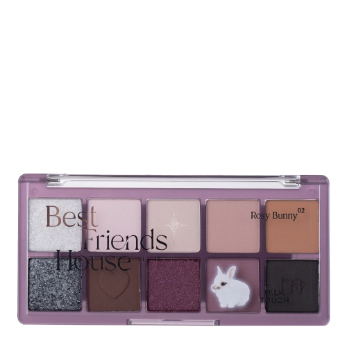 Milk Touch - Best Friends Eye Pallette - Paletă de farduri de ochi - 02 Rosy Bunny - 9.8g