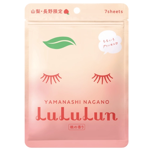 LuLuLun - Premium Sheet Mask Yamanashi Peach - Set de măști tip șervețel hidratante - Piersică - 7 buc.