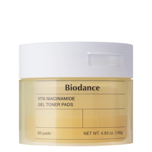 Biodance – Vita Niacinamide Gel Toner Pads – dischete tip toner iluminatoare pentru față – 60 buc.