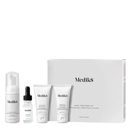 Medik8 – Post Treatment Kit – Set complet pentru îngrijirea pielii după tratament – 40 ml + 10 ml + 15 ml + 15 ml