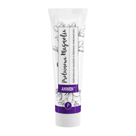 Anwen - Protein Magnolia - Balsam pentru păr cu porozitate medie - Tub de aluminiu - 100 ml
