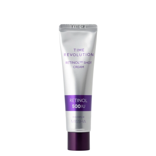 Missha - Time Revolution Retinol 500 Shot Cream - Cremă pentru fermitate cu retinol - 60 ml