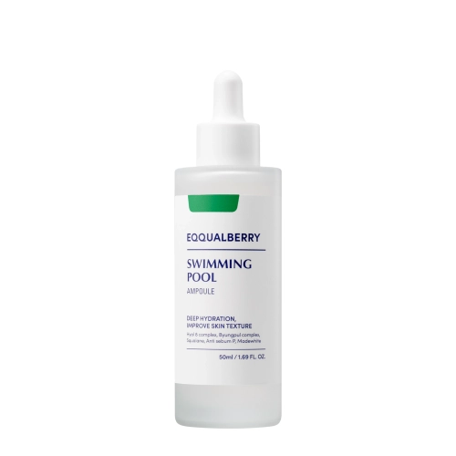 EQQUALBERRY - Swimming Pool Ampoule -  Fiolă hidratantă și calmantă pentru față - 50 ml