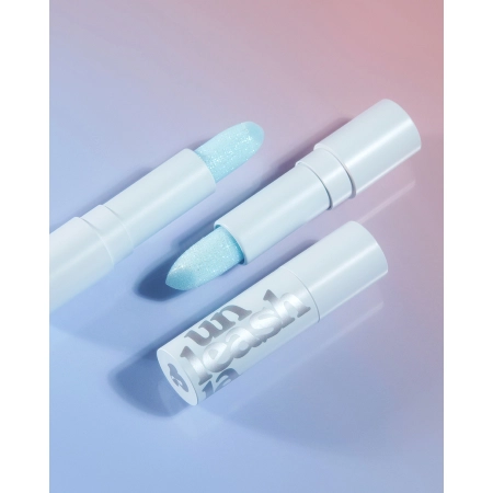 Unleashia - Glacier Vegan Lip Balm - Balsam de buze hidratant cu sclipici - No.2 Blue Lagoon - 3,3g