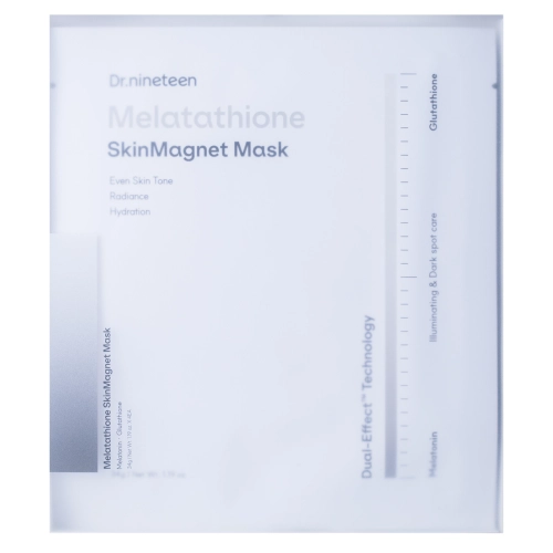 Dr.nineteen - Melatathione Skin Magnet Mask - Set de măști hidrogel iluminatoare - 4 x 34 g