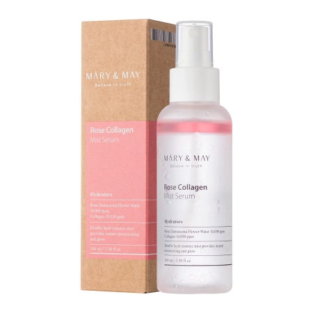 Mary&May - Rose Collagen Mist Serum - Serum Bi-Phasic Mist Serum - 100ml