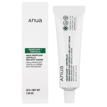 Anua - Heartleaf Centella Red Spot Cream - Cremă calmantă pentru ten problematic - 30 g