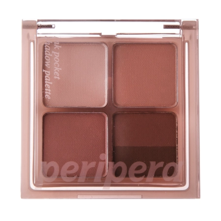 Peripera - Ink Pocket Shadow Palette - Paleta Cieni do Powiek - 004 You Know What Mute Is - 4 x 1,6g