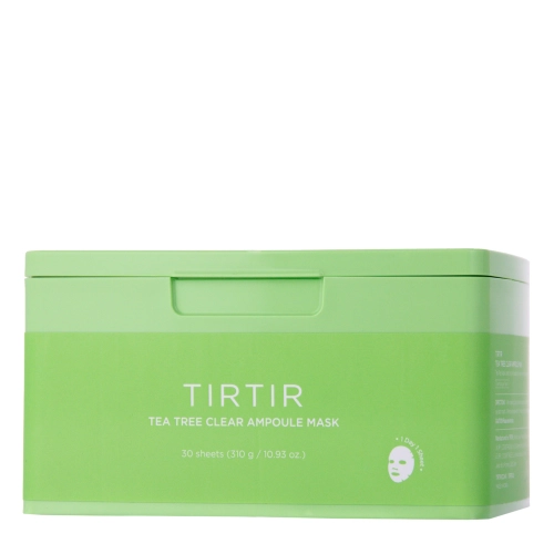 TIRTIR – Tea Tree Clear Ampoule Mask – Set de măști calmante pentru față – 30 buc./310 g