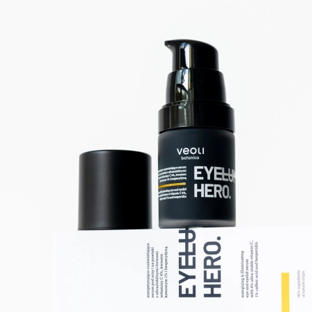 Veoli Botanica - Eyeluminate Hero - Ser energizant și iluminator pentru zona ochilor cu forme ultrastabile de vitamina C - 15 ml