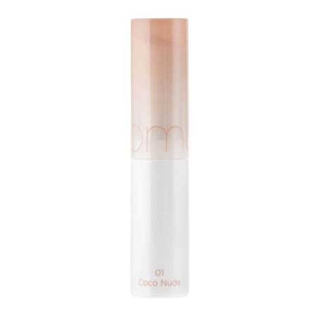 Rom&nd - Glasting Melting Balm - Balsam de buze lucios - 01 Coco Nude - 3.5g