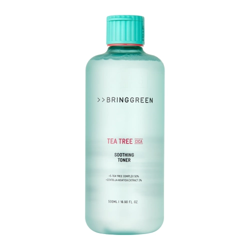 Bring Green - Tea Tree Cica Soothing Toner - Toner calmant pentru față cu extract de arbore de ceai - 500ml