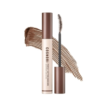 Cosnori - Perfect Setting Mascara Waterproof Long & Curl - Mascara rezistentă la apă pentru alungire și volum - 02 Cozy Brown - 7ml