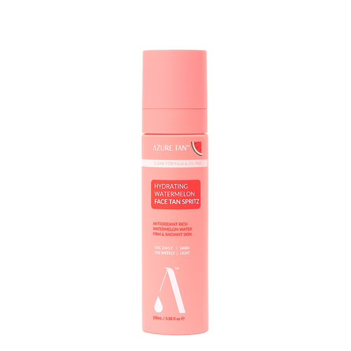 Azure Tan - Spray autobronzant hidratant pentru față cu pepene roșu – 100 ml
