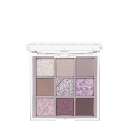 Unleashia - Glitterpedia Eye Palette - Paletă vegană de farduri de pleoape - 4 All of Lavender Fog - 6,6g