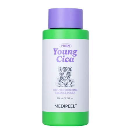 Medi-Peel - Young Cica PDRN Trouble Soothing Essence Toner - Esență tonică calmantă cu Centella - 200ml