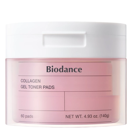 Biodance – Collagen Gel Toner Pads – Dischete cu gel tonifiant și colagen pentru față – 60 bucăți