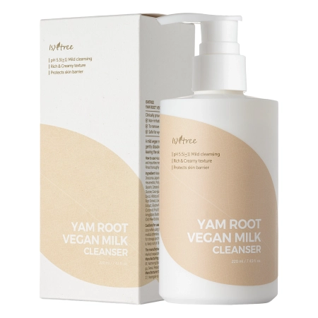Isntree - Yam Root Vegan Milk Cleanser - Lapte de curățare delicată a pielii - 220ml