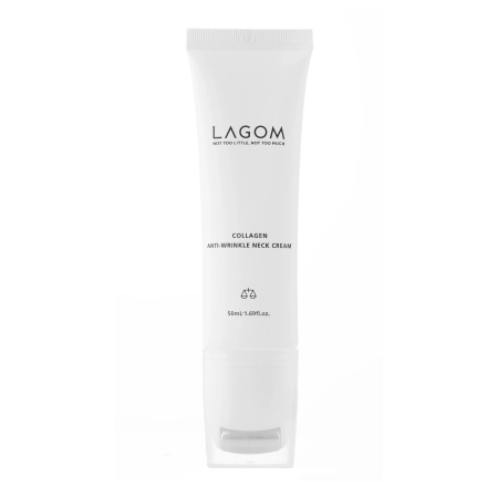 Lagom - Collagen Anti-Wrinkle Neck Cream - Cremă fermizantă pentru gât și decolteu - 50 ml