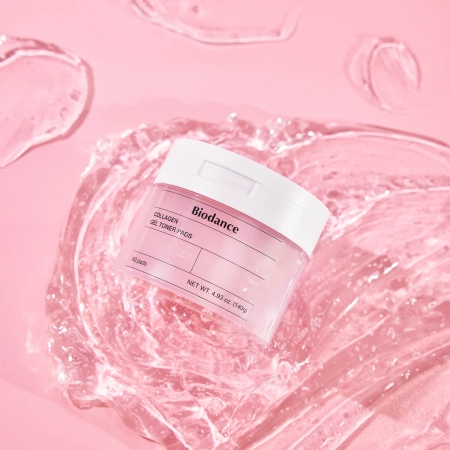 Biodance – Collagen Gel Toner Pads – Dischete cu gel tonifiant și colagen pentru față – 60 bucăți