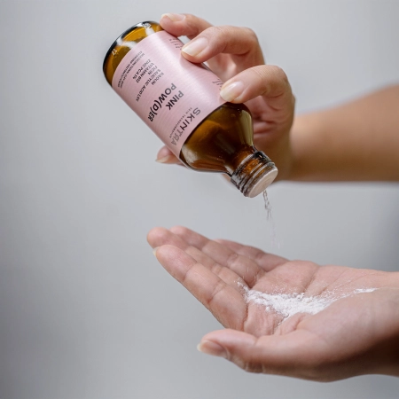 SkinTra - Pink Pow(d)er - Pudră multifuncțională de curățare și enzimatică pe bază de argilă - 40g