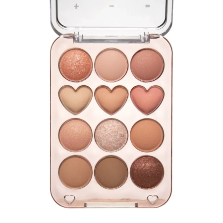 Colorgram - Pin Point Eyeshadow Palette - 01 Peach + Coral - 9.9g