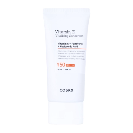 COSRX - Vitamin E Vitalizing Sunscreen - SPF 50+ – Cremă de protecție solară cu vitamina E – 50ml