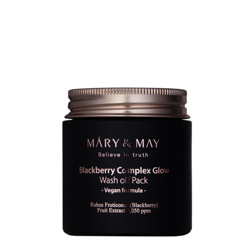 Mary&May - Vegan Blackberry Complex Glow Wash off Pack - Mască de argilă iluminatoare - 125g