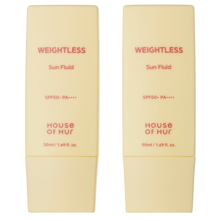 House of Hur - Weightless Sun Fluid Duo Set SPF 50+ PA++++ - Fluid ușor de protecție solară pentru față - set 2×50 ml