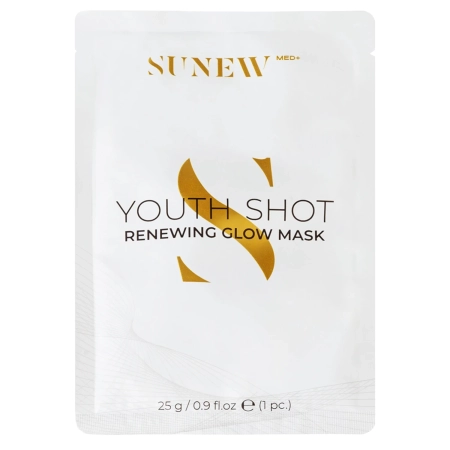 SunewMed+ - Youth Shot Mască Regenerantă în Șervețel pentru Față + Glow - 1buc./25g