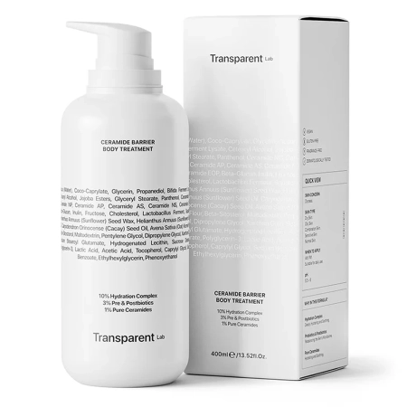 Transparent Lab - Ceramide Barrier Body Treatment - Tratament de corp cu bariere de ceramide- 400ml
