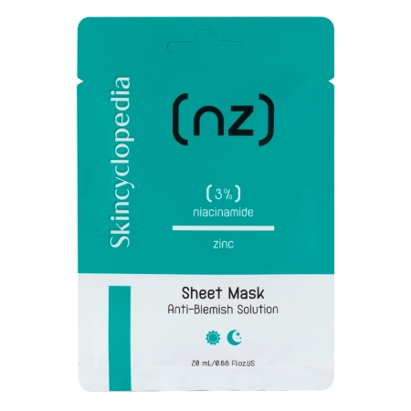 Skincyclopedia - Sheet Mask Niacinamide 3% Zinc - Mască antiimperfecțiuni -1pc/20ml