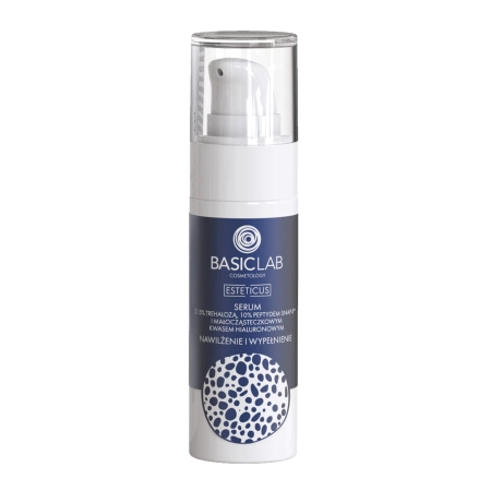 BasicLab - Esteticus - Hidratare și umplere - Ser cu 15% trehaloză, 10% peptidă și acid hialuronic - 30ml