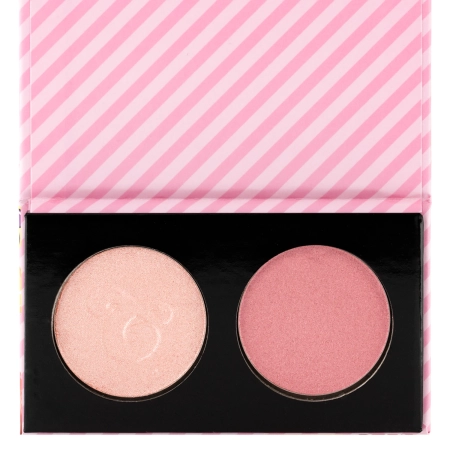 KIKO Milano - Candy Crush Mega Blush and Highlighter Duo - Duo pentru față - Fard de obraz șiIluminează, negru - 01 Beaming Bliss - 5 g