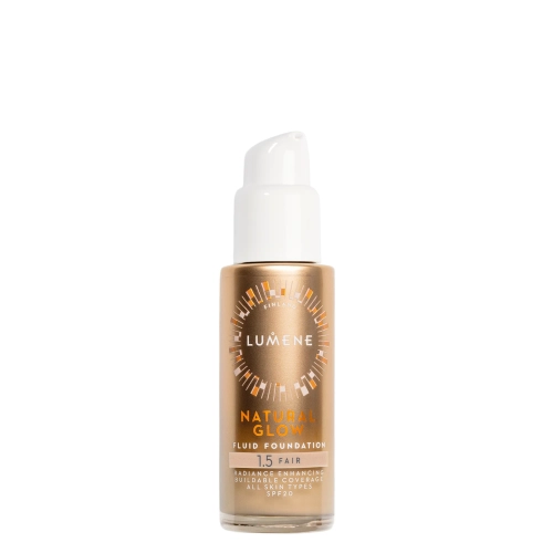 Lumene - Natural Glow Fluid Foundation SPF20 - Fond de ten iluminator SPF 20 - 1,5 Fair - 30 ml