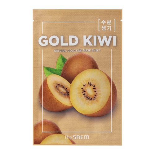 The Saem - Natural Mask Sheet Gold Kiwi - Mască cu extract de kiwi auriu - 21ml